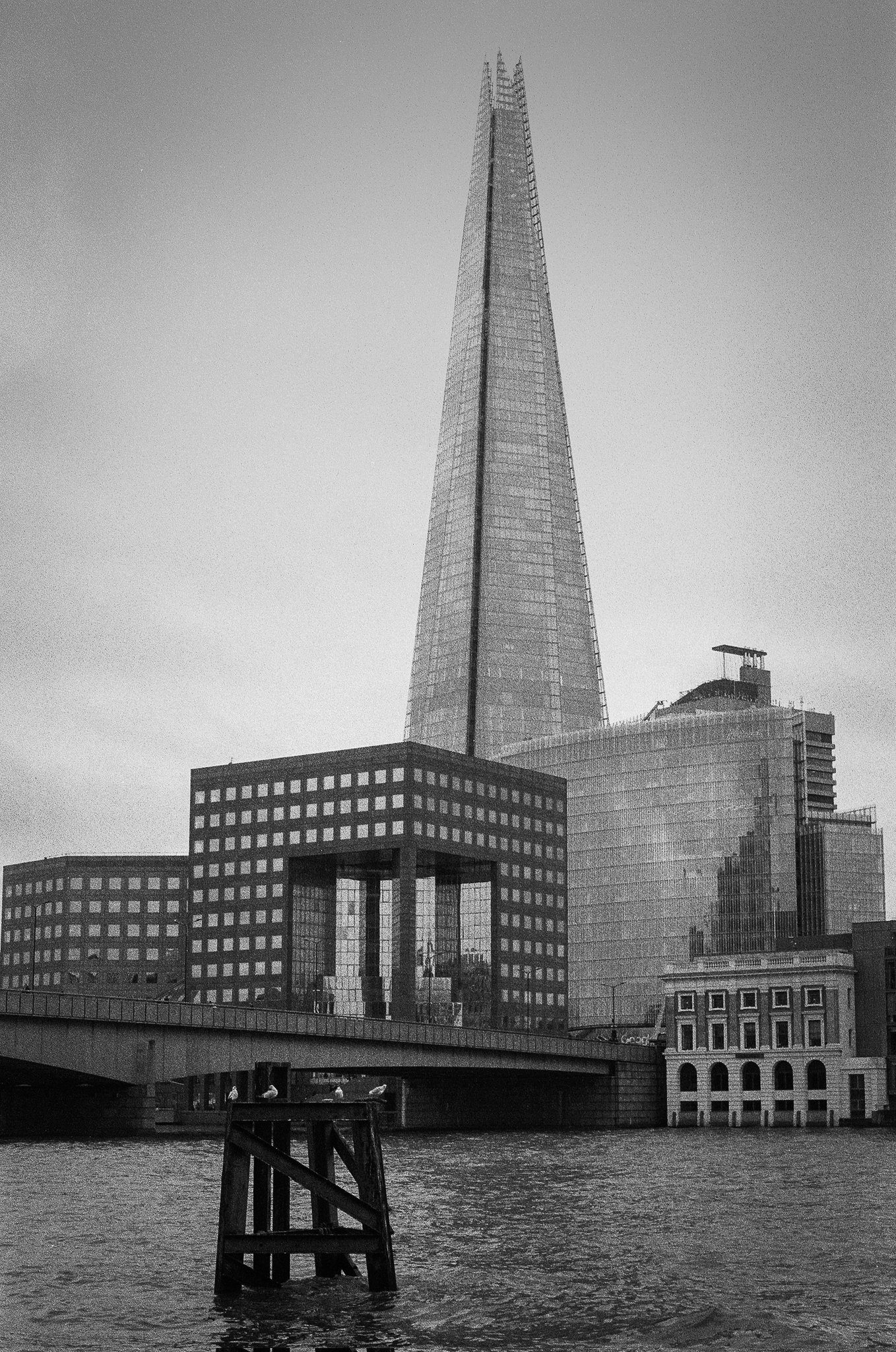 @davejsherwood A shot of The Shard and London Bridge for this week's #ilfordphoto #fridayfavourites #themefree. Shot on #delta3200, which I'll be using to document Castlerigg Stone Circle this coming week.