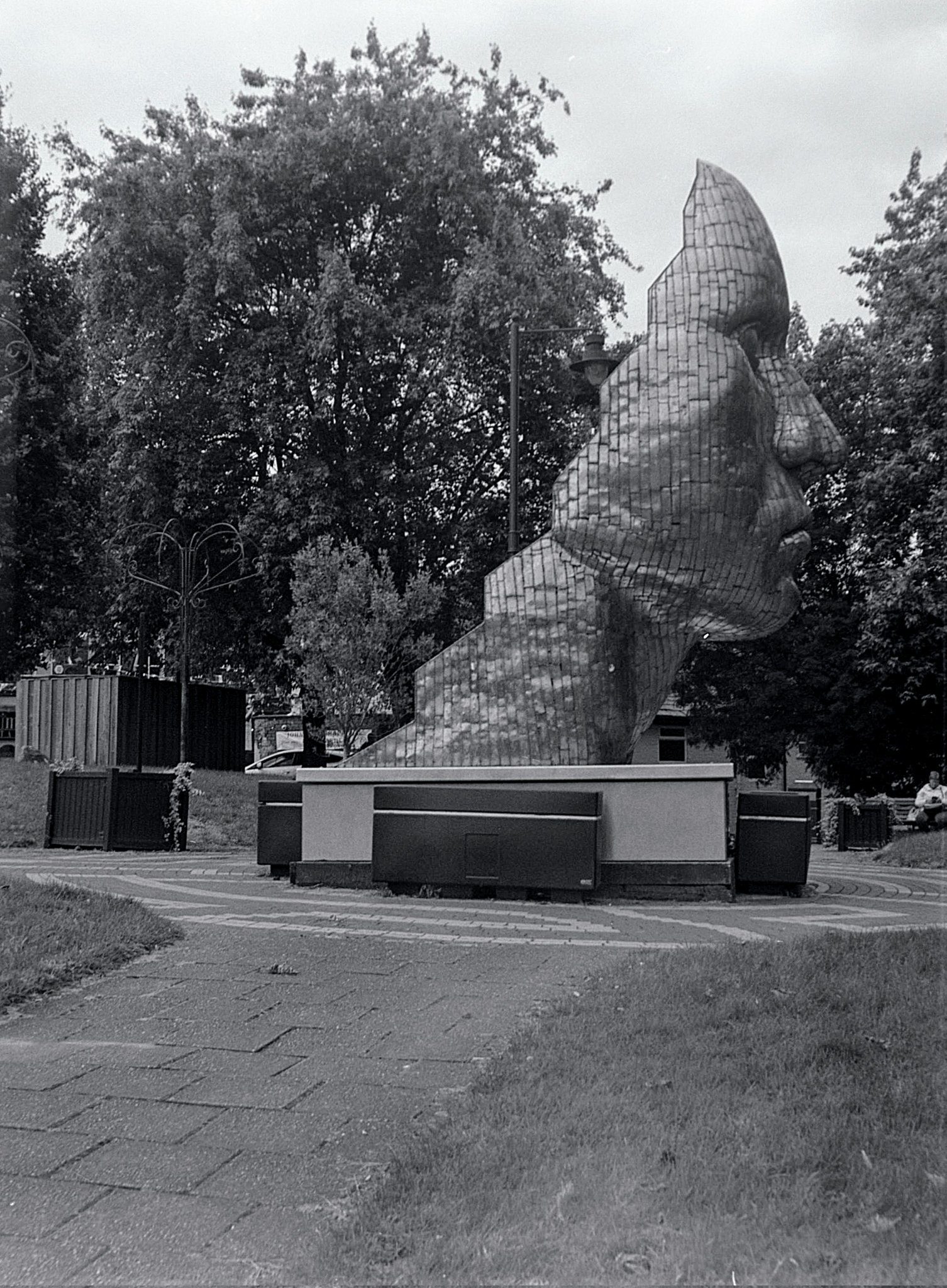 @Gravmadboris Photo 1 - Back Alley in Kirkby Lonsdale Photo 2 - The Face of Wigan Both shot with my Balda Baldax 4.5x6 (half frame medium format) on Ilford HP5 #halfframe #ilfordphoto #fridayfavourites