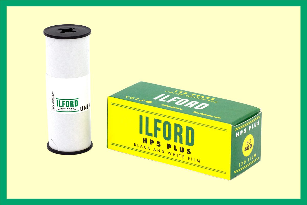 Retro ILFORD HP5 120 packaging