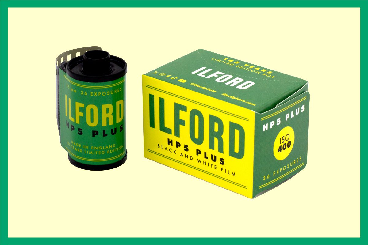 Retro ILFORD HP5 apackaging boxes