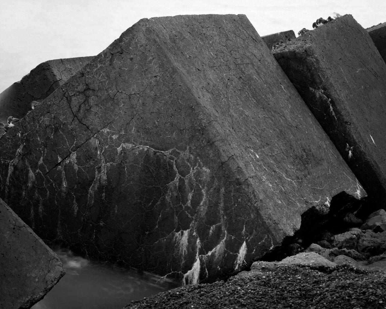 Friday Favourites. Black and white shot of a large rock.