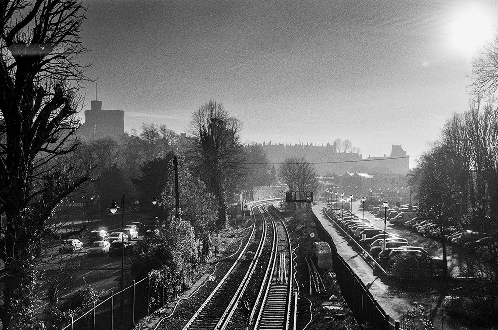 Friday Favourites #themefree. Black and white image of a railway track.