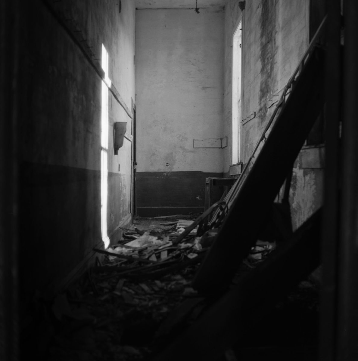 Friday Favourites #febonkentmere400. Black and white picture of an abandoned building