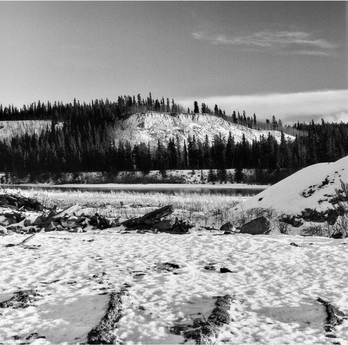 Friday Favourites #febonkentmere400. Black and white landscape picture of snow.